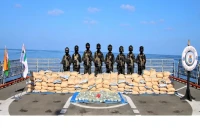 2500 KG Narcotics Seized by Indian Navy's Mission Deployed Warship INS Tarkash